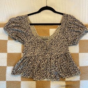 Urban outfitters cheetah top
